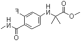 N-[3-氟-4-[(甲基氨基)羰基]苯基]-2-甲基丙氨酸甲酯
